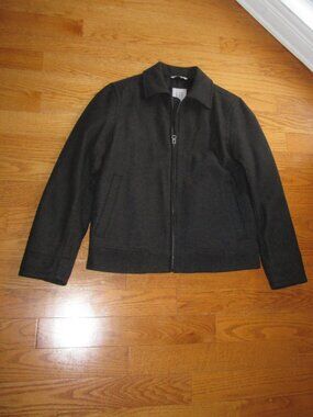 New Men's Gap Charcoal Gray Wool Jacket Size Small